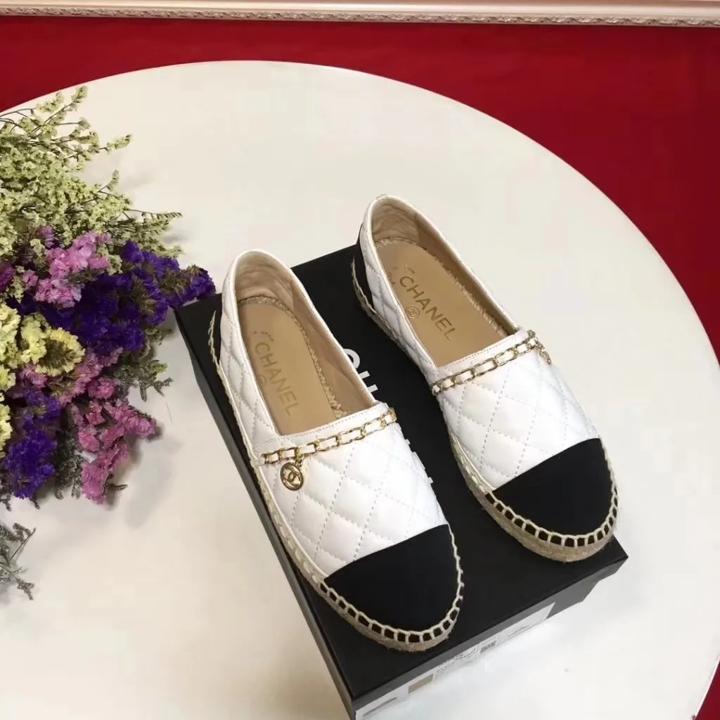 👟👟Ex-factory price 480👟👟 Size: 35-40🌹 🌈🌈[CHANEL Chanel] full range of fisherman shoes... The top version is welcome to compare with all the experts👟👟👟👟 (cloth, leather, lace, sequined) Wool mixed surface)💋💋The lining is made of original sheepskin (the hemp rope bottom and the rubber bottom are integrated) The 100-needle hemp rope is very thorough👍👍...High-quality customization🆚Purchasing agent source‼ ️ The popularity of fishermen’s shoes, I believe everyone who knows the goods knows that people on Earth/Mars are showing off their silk threads one after another💝💝 34-40 (41 and 42 can be customized and non-returnable) standard size 🎁Supporting packaging